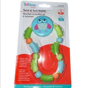 TOOTSIE BABY Owl Twist & Turn Rattle